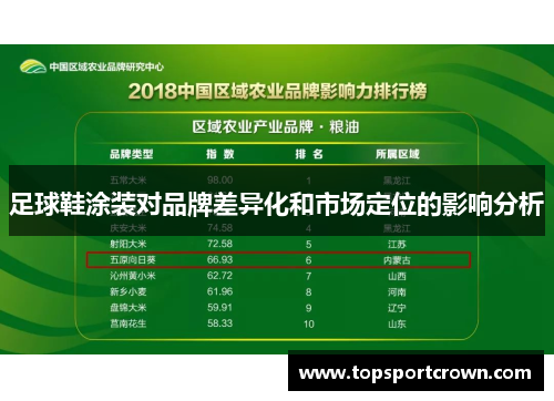 足球鞋涂装对品牌差异化和市场定位的影响分析